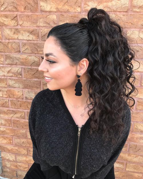 A high ponytail is a hairstyle that has all the pilus gathered in addition to secured into a department o xv Best High Ponytail Ideas You’ll Ever Seen