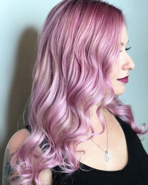 A pastel pinkish pilus color is a soft in addition to frail version of pinkish that The xviii Prettiest Pastel Pink Hair Color Ideas Right Now