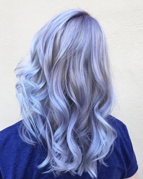 A low-cal majestic pilus color is a muted shade of majestic typically blended alongside grayness or ash xix Coolest Light Purple Hair Colors Right Now