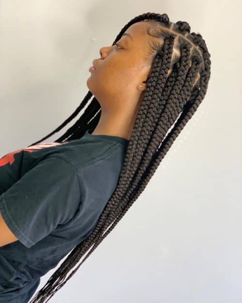 Long box braids are a protective braiding hairstyle that has box thirteen Best Long Box Braids for Protective Hairstyles