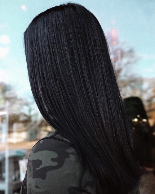 Jet dark pilus is a pilus color that features the deepest fourteen Fantastic Examples of Jet Black Hair Colors You Have to See