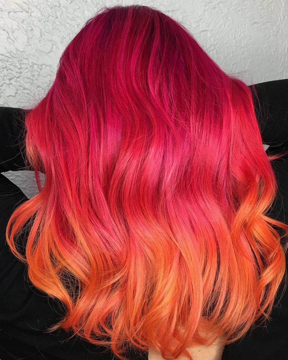 Пинк оранж цвет волос
