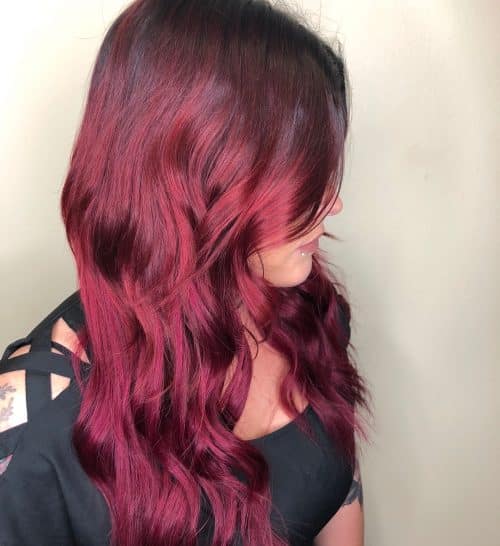 m absolutely inwards beloved alongside maroon pilus correct straight off fifteen Best Maroon Hair Color Ideas – Dark, Black  Ombre Colors