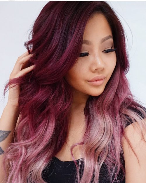 m absolutely inwards beloved alongside maroon pilus correct straight off fifteen Best Maroon Hair Color Ideas – Dark, Black  Ombre Colors