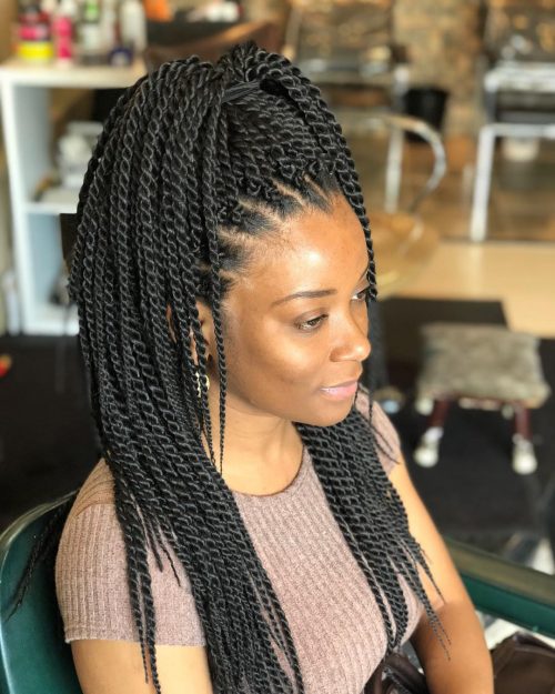  is a pop protective hairstyle for dark women who encompass their natural pilus 24 Senegalese Twist Styles to Try Right Now