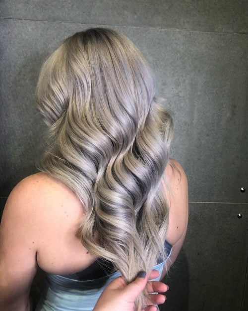 Silver blonde pilus is a pilus color that blends a traditional blonde color with a silverish co xv Stunning Silver Blonde Hair Colors