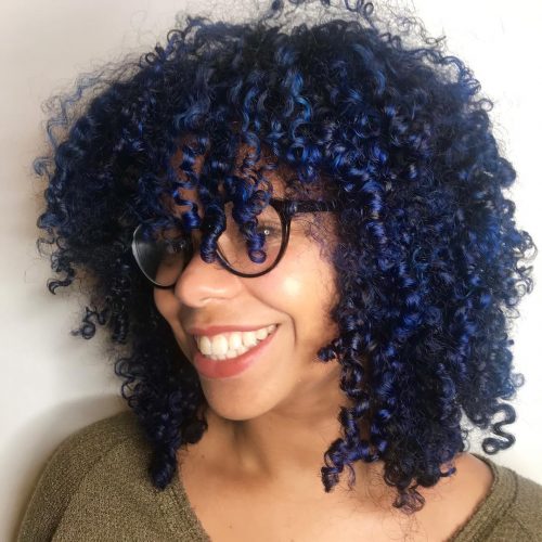 Midnight bluish pilus is a color painted amongst dark bluish together with dark hues that give off a myster sixteen Stunning Midnight Blue Hair Colors