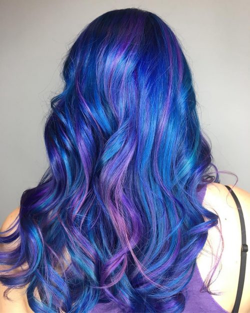 The galaxy pilus tendency started several years agone in addition to it 23 Incredible Galaxy Hair Color Ideas