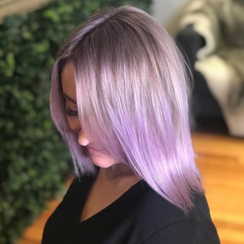 Pastel regal pilus is a modern muted version of an unnatural regal pilus color that Top xiii Pastel Purple Hair Color Ideas We’ve Found This Year