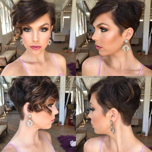 Short nighttime pilus is the perfect modern bold await eighteen Best Short Dark Hair Color Ideas