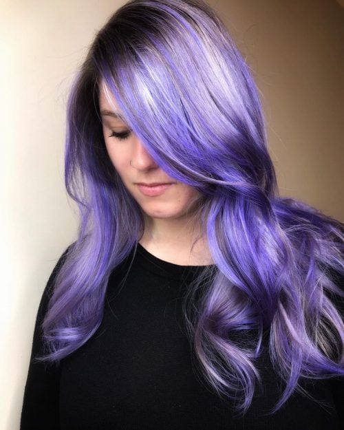 A violet pilus color is a mixture of cherry in addition to blueish tones balanced into a vivid hue eighteen Reasons to Color Your Hair Violet Purple