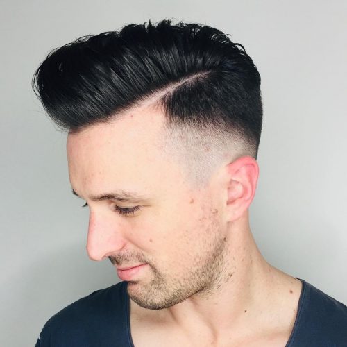 s haircut that combines the classic pompadour hairstyle amongst a razor cutting fade The fifteen Best Examples of Pompadour Fade Haircuts