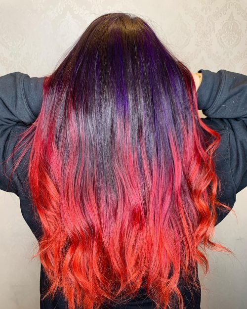  Chances are this hue already made a scene on your Instagram or Pinterest dashboards as well as g 22 Hottest Red Purple Hair Color Ideas To Try This Year