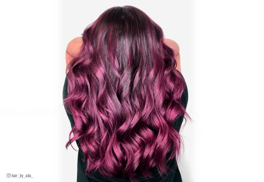 red plum hair color