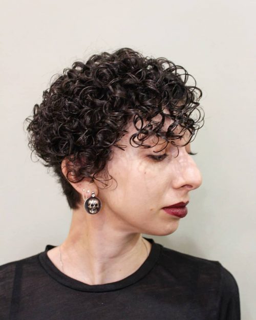 13 Cute Short Curly Hair With Bangs