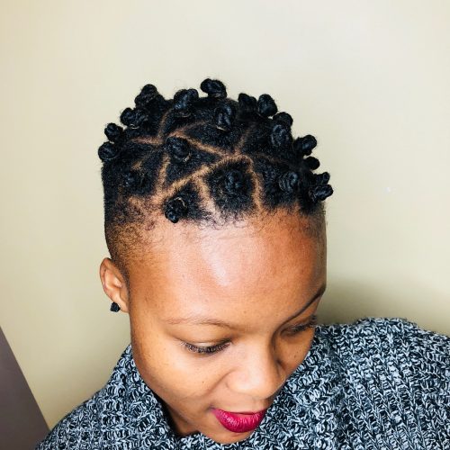 These trendy Bantu Knots are making a comeback amongst dark women who take hold natural xix Amazing Ways to Wear Bantu Knots