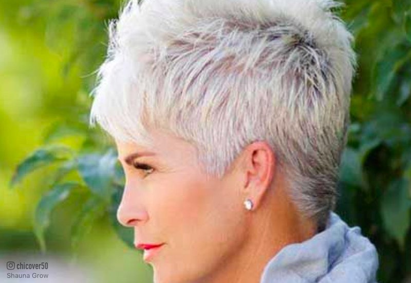 Short Haircuts For Older Women 