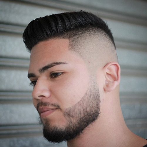 s haircut that combines the classic pompadour hairstyle amongst a razor cutting fade The fifteen Best Examples of Pompadour Fade Haircuts