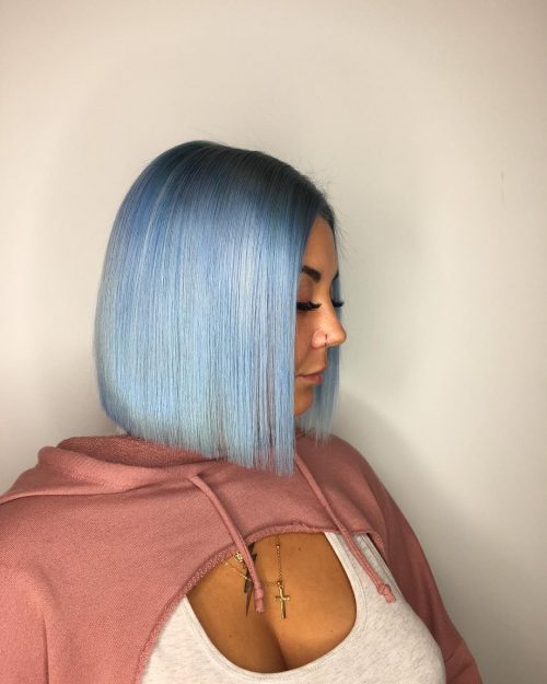 turning blend of bluish tones in addition to natural pilus colors that produces an amazingly contempor 25 Incredible Examples of Blue Ombre Hair Colors