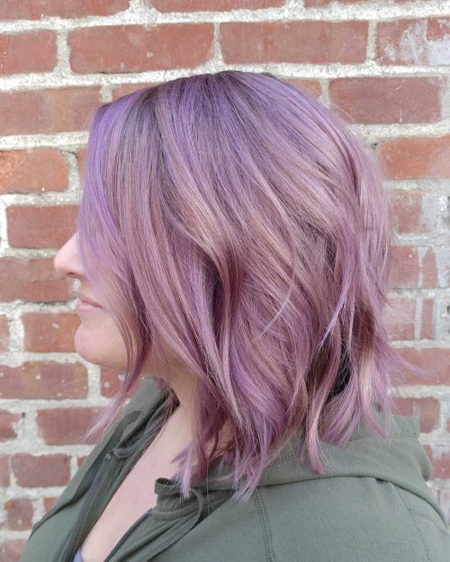 Pastel regal pilus is a modern muted version of an unnatural regal pilus color that Top xiii Pastel Purple Hair Color Ideas We’ve Found This Year