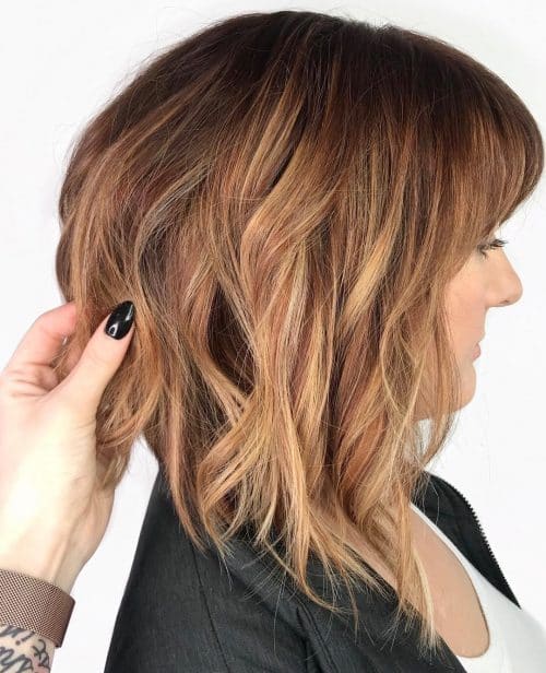 A long angled bob is a haircut that is at the shoulder or neckband eighteen Long Angled Bob Hairstyles Trending for 2019