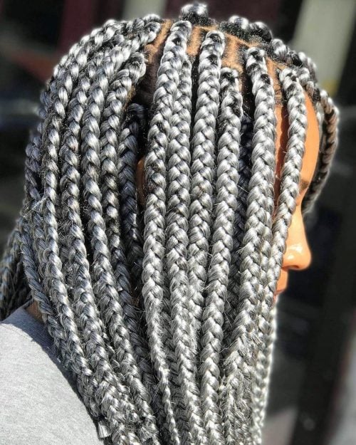 braiding protective style where the braids appear  xvi Lit Short Box Braids You Have to See