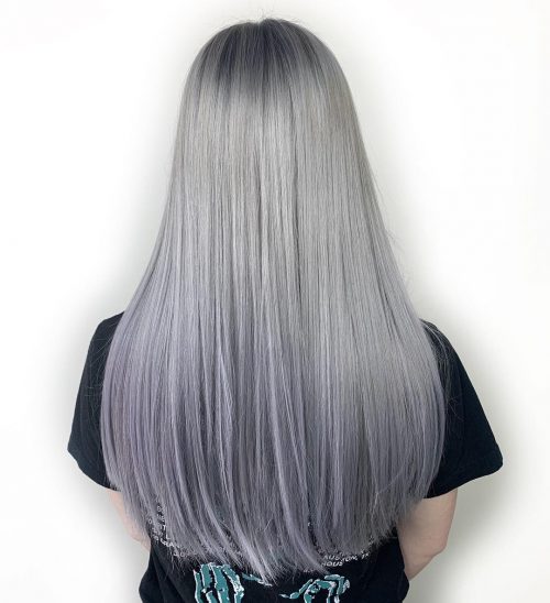 A silverish ombre pilus is a pilus color that Silver Ombre Hair: This Years xviii Hottest Color Combos