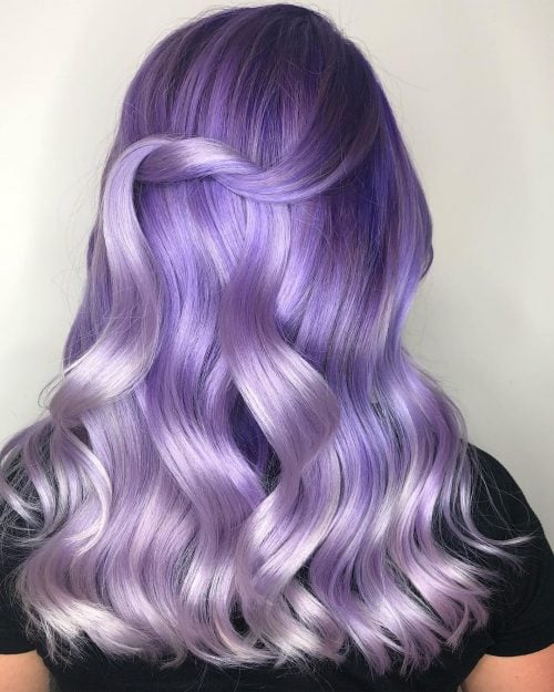  This super cute tendency is becoming i of the most pop pilus colors that 17 Shockingly Pretty Lilac Hair Color Ideas You Have to See