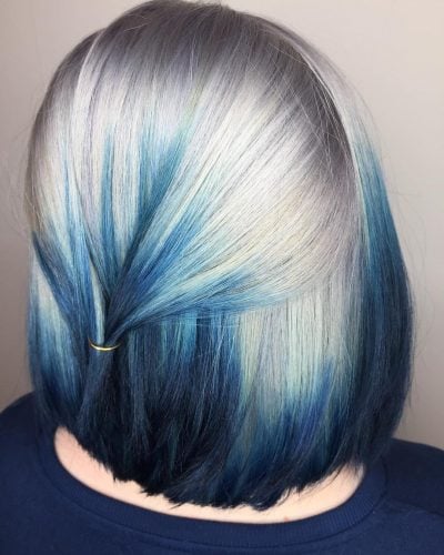 25 Examples of Blue Ombre Hair Colors Trending in 2019