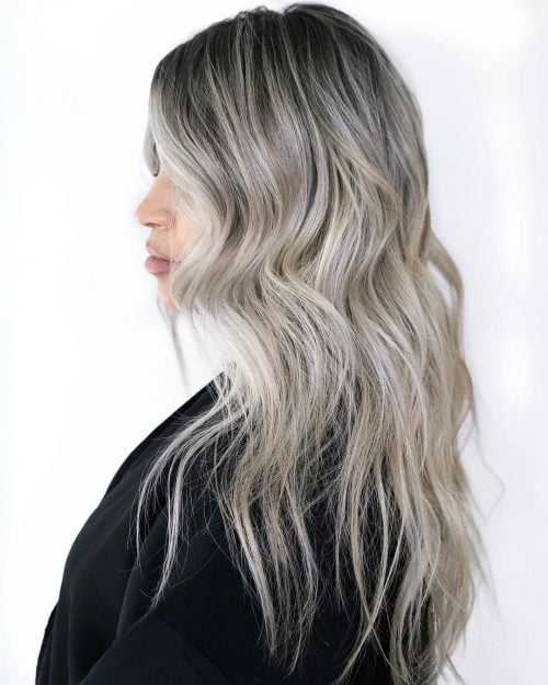 Silver blonde pilus is a pilus color that blends a traditional blonde color with a silverish co xv Stunning Silver Blonde Hair Colors