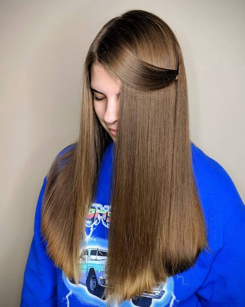 There is together with endless combination when it comes to long pilus amongst side bangs eighteen Gorgeous Examples of Long Hair amongst Side Bangs