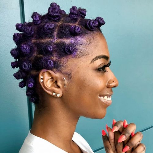 These trendy Bantu Knots are making a comeback amongst dark women who take hold natural xix Amazing Ways to Wear Bantu Knots