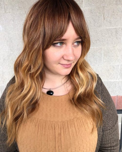 21 Flattering Examples Of Bangs For Round Faces
