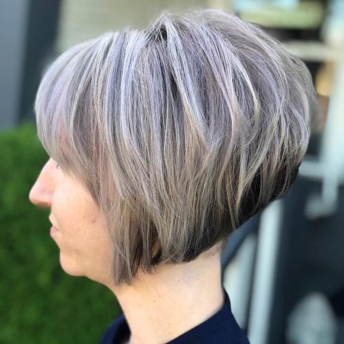  the stacked bob is a shorter haircut that makes operate of exactly cutting graduated layers to  27 Best Stacked Bob Hairstyles You’ll See This Year