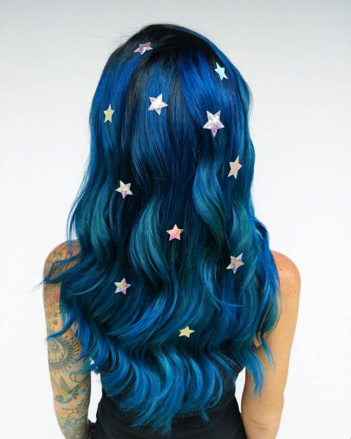 The galaxy pilus tendency started several years agone in addition to it 23 Incredible Galaxy Hair Color Ideas