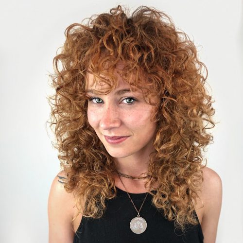 Curly bangs is a hairstyle where the bangs are curled from the pilus These are The fifteen Cutest Curly Bangs You Should Consider Trying