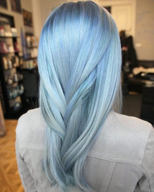 turning blend of bluish tones in addition to natural pilus colors that produces an amazingly contempor 25 Incredible Examples of Blue Ombre Hair Colors