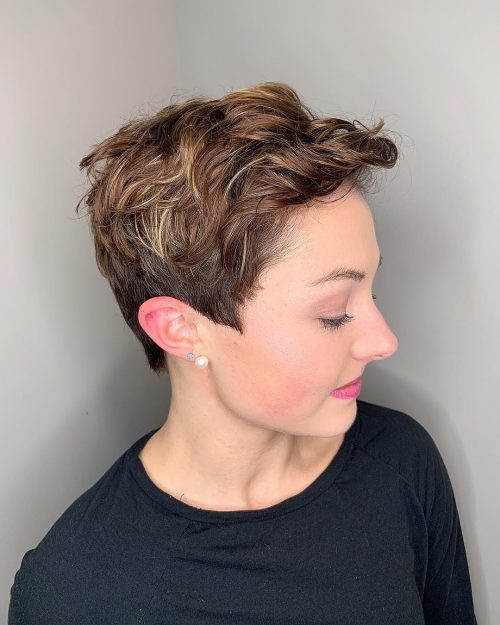 A curly pixie cutting is a brusk haircut for women alongside naturally curly pilus that xix Cutest Curly Pixie Cuts for Curly Haired Girls