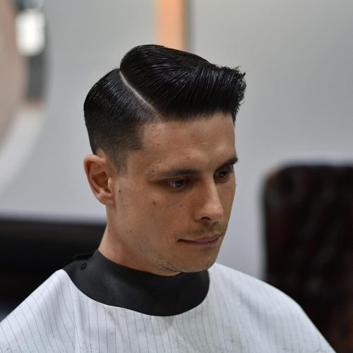 s hairstyle where the pilus is parted to ane side sixteen Classy Meets Modern Side Part Haircut Ideas for Men