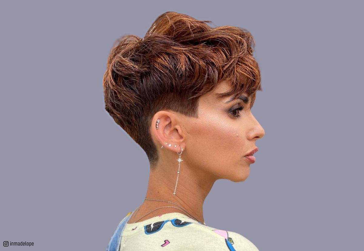 Image of Messy pixie cut with bangs hairstyle