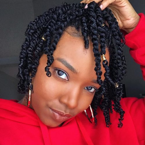 These trendy Bantu Knots are making a comeback amongst dark women who take hold natural xix Amazing Ways to Wear Bantu Knots