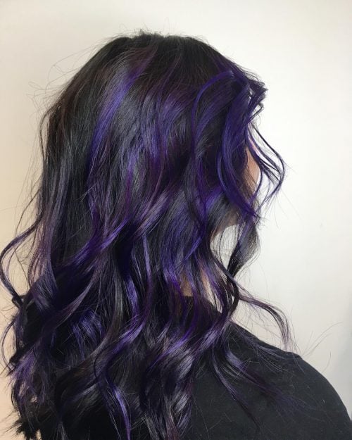 A violet pilus color is a mixture of cherry in addition to blueish tones balanced into a vivid hue eighteen Reasons to Color Your Hair Violet Purple