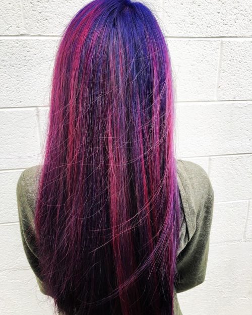 A violet pilus color is a mixture of cherry in addition to blueish tones balanced into a vivid hue eighteen Reasons to Color Your Hair Violet Purple