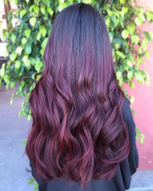 A ruddy ombre pilus color is when the pilus is dyed alongside ruddy in addition to some other color that gradually  27 Blazing Hot Red Ombre Hair Color Ideas