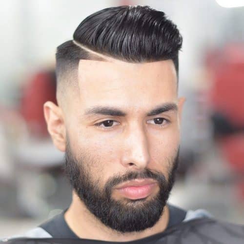 s a type of haircut where the hairline is cutting into a direct delineate The Line Up Haircut: sixteen Awesome Examples