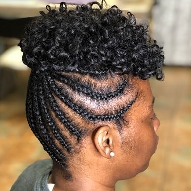 braiding protective style where the braids appear  xvi Lit Short Box Braids You Have to See